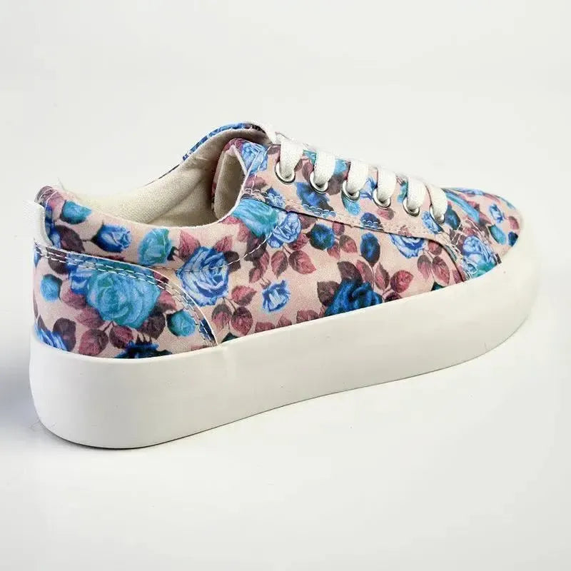 Madison Ladies Sneaker - Pink Floral