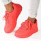 Madison Ladies Zip Sneaker -Red