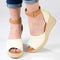 Madison Laura Espadrille Wedge - Natural / Tan