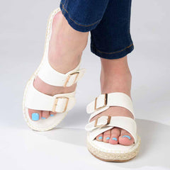 Madison Loyalty Espadrille Mule - White