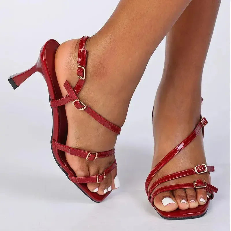 Madison Manon Heel - Burgundy
