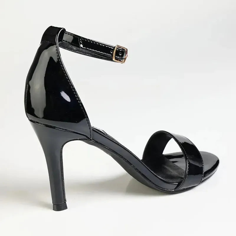 Madison Maren Heel - Black Patent