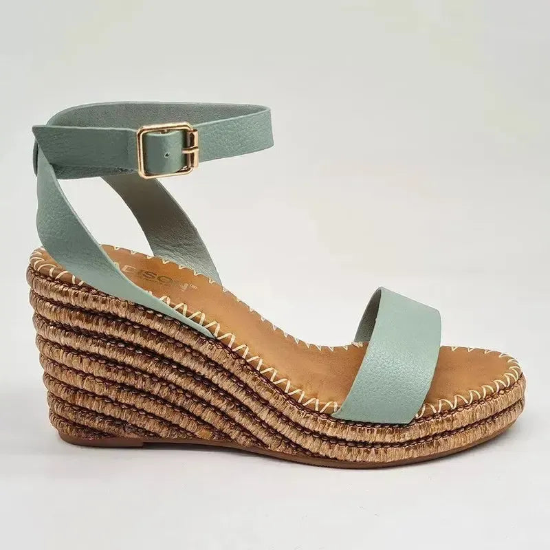 Madison Marion Wedge - Light Sage