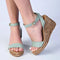 Madison Marion Wedge - Light Sage