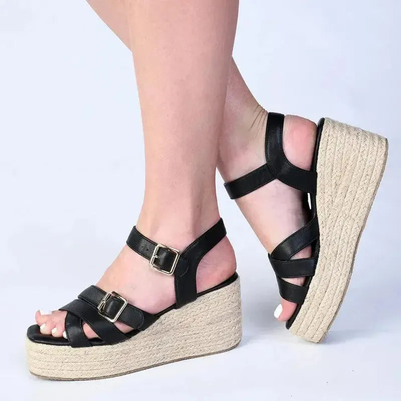 Madison Marissa Wedge - Black