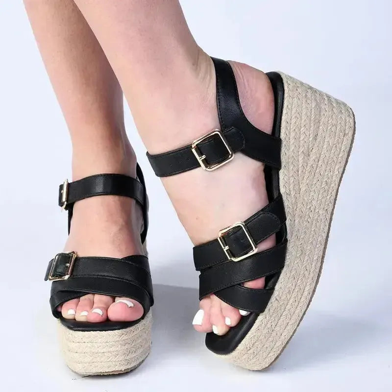 Madison Marissa Wedge - Black