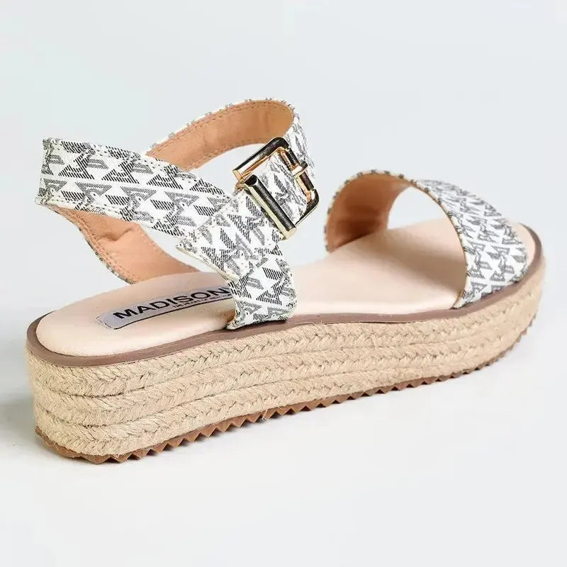 Madison Marnie Espadrille Sandal -White