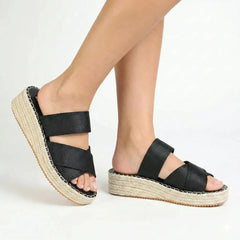 Madison Martha Wedge - Black