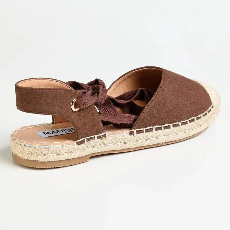 Madison Martini Espadrille Flats - Chocolate