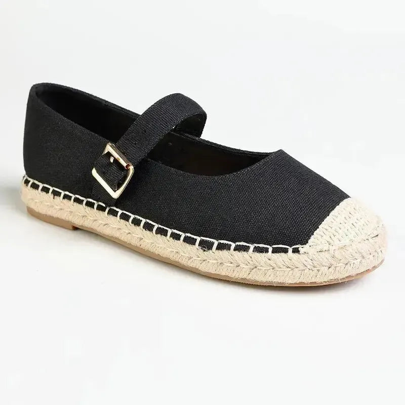 Madison Mary Espadrille Pump - Black