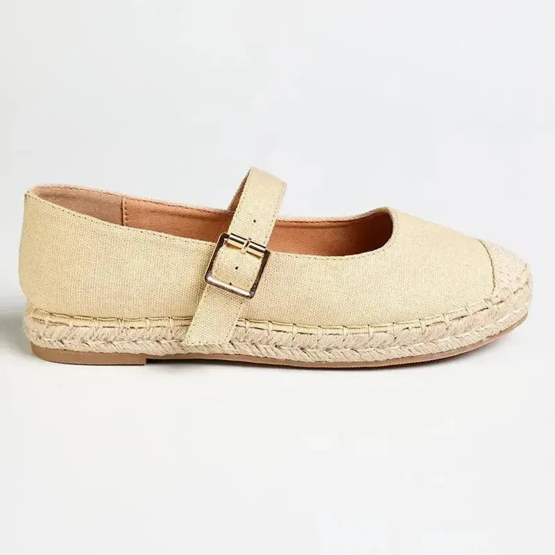 Madison Mary Espadrille Pump - Nude