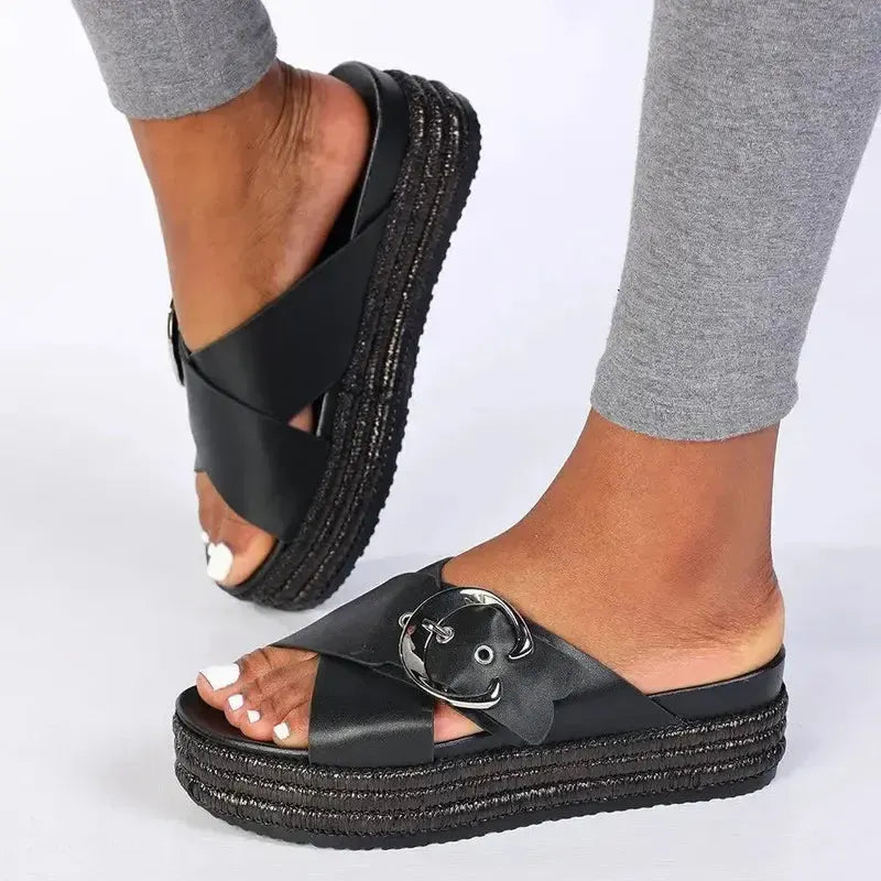 Madison Maven Sandal - Black