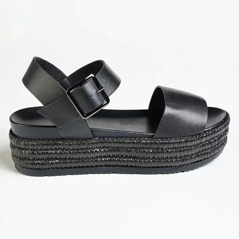 Madison Mavis Bandage Sandal - Black