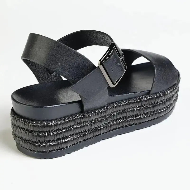 Madison Mavis Bandage Sandal - Black