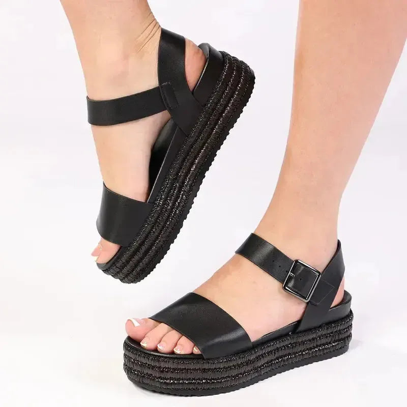 Madison Mavis Bandage Sandal - Black
