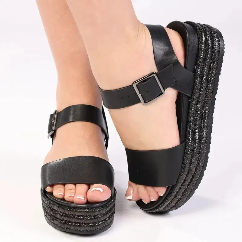 Madison Mavis Bandage Sandal - Black