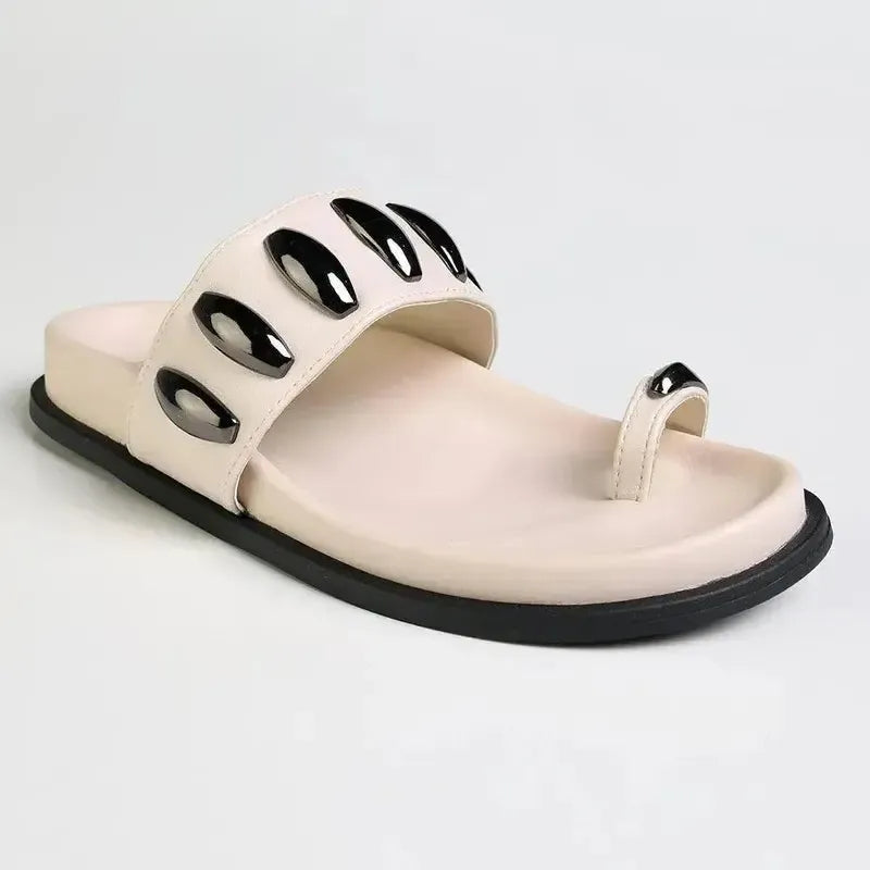 Madison Meeca Toe Loop Sandal - Off White