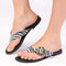 Madison Michelle Toe Thong Sandal - Black Zebra
