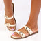 Madison Mikayla Flat Sandal - Off White