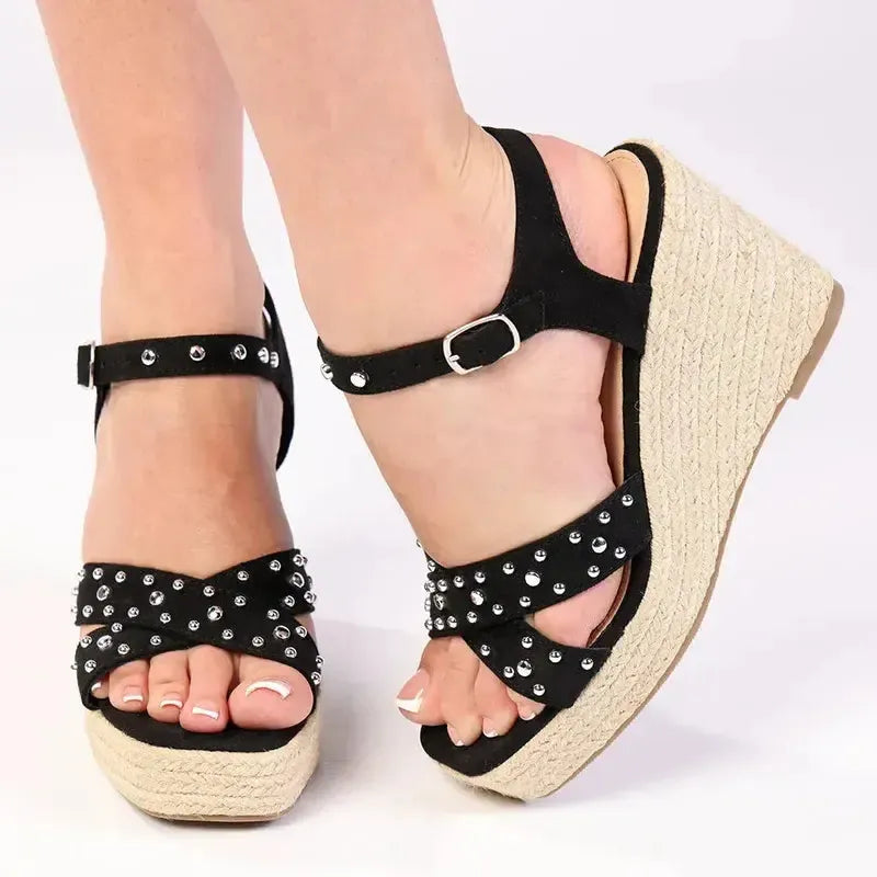Madison Milka Wedge - Black