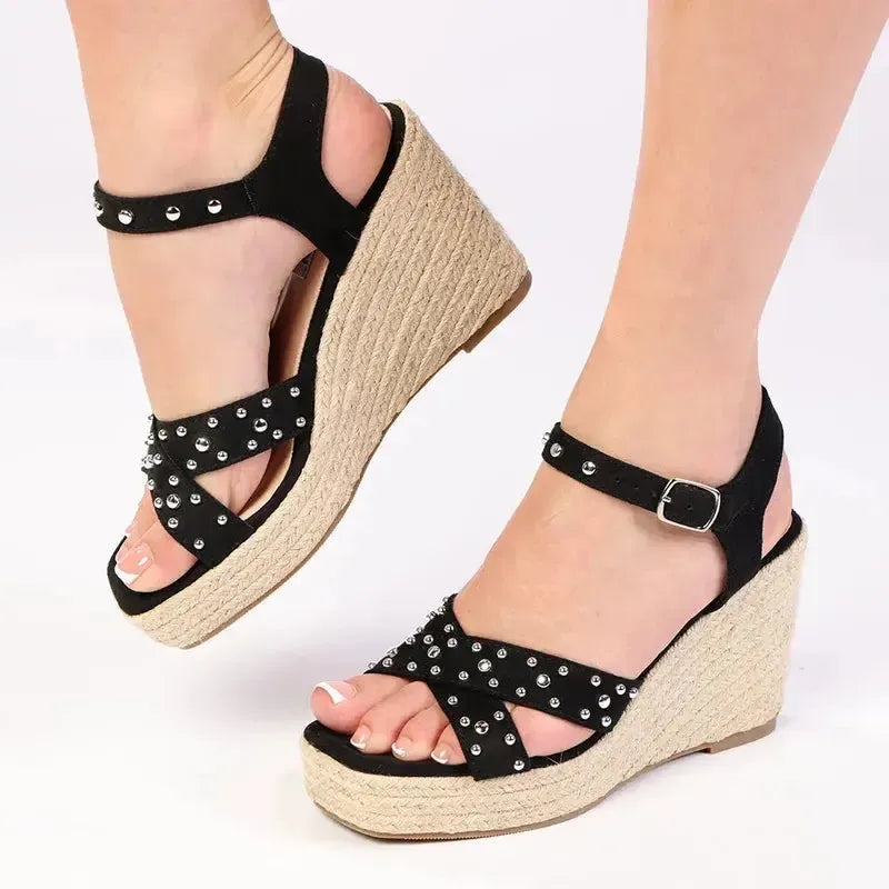 Madison Milka Wedge - Black