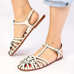 Madison Miriam Full Strappy Flat Sandal - Off White
