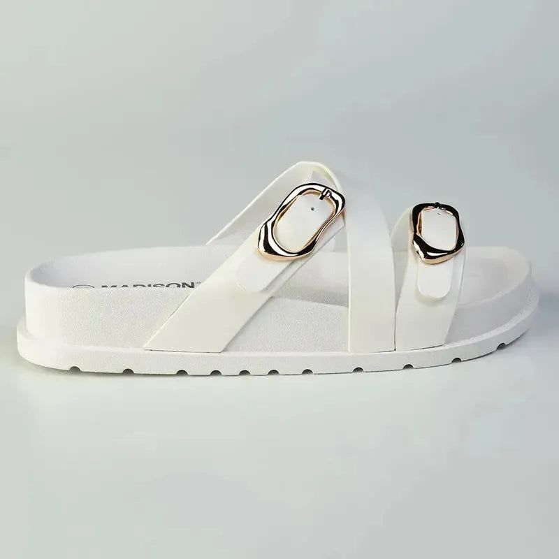 Madison Misty Sandal - White
