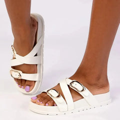 Madison Misty Sandal - White