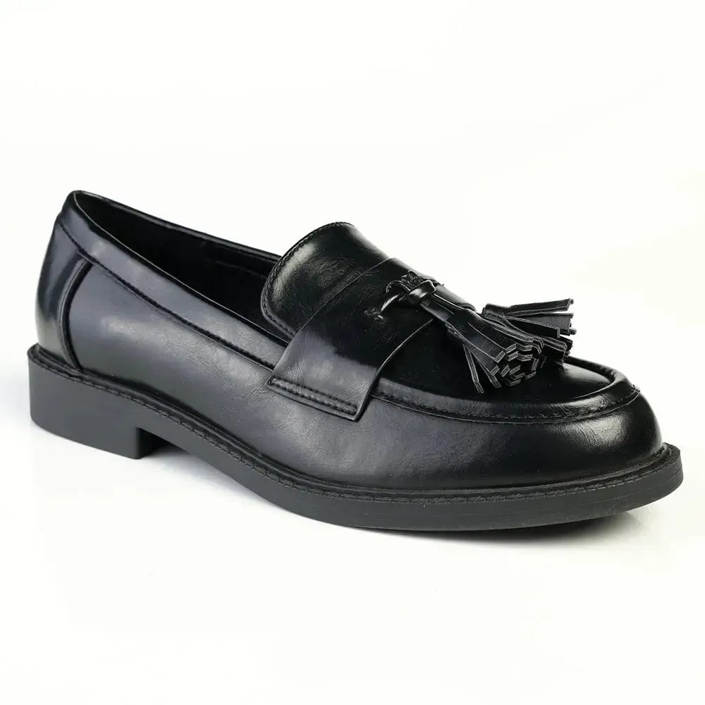 Madison Monroe Loafer with Tassle - Black
