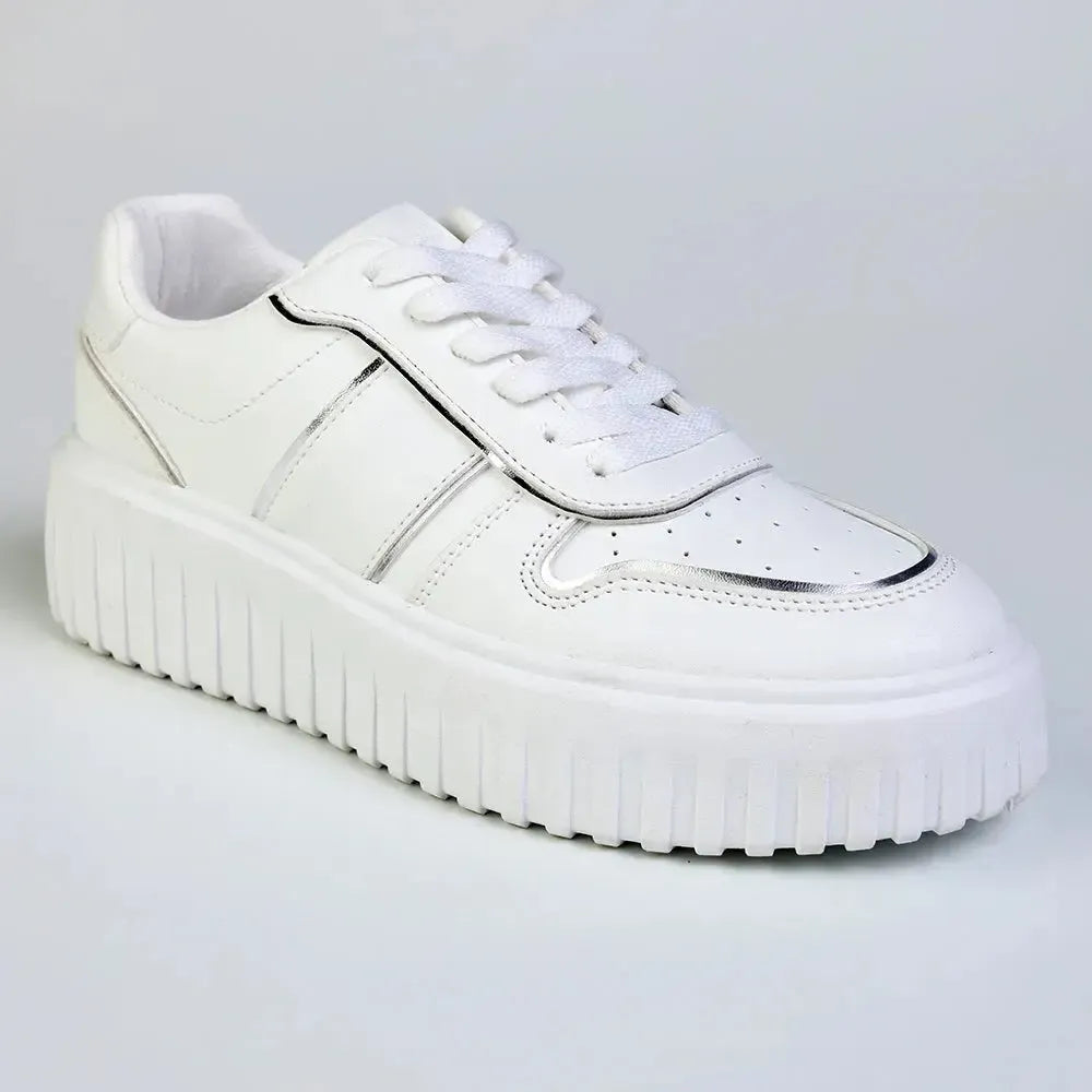 Madison Myra Sneaker - White / Silver