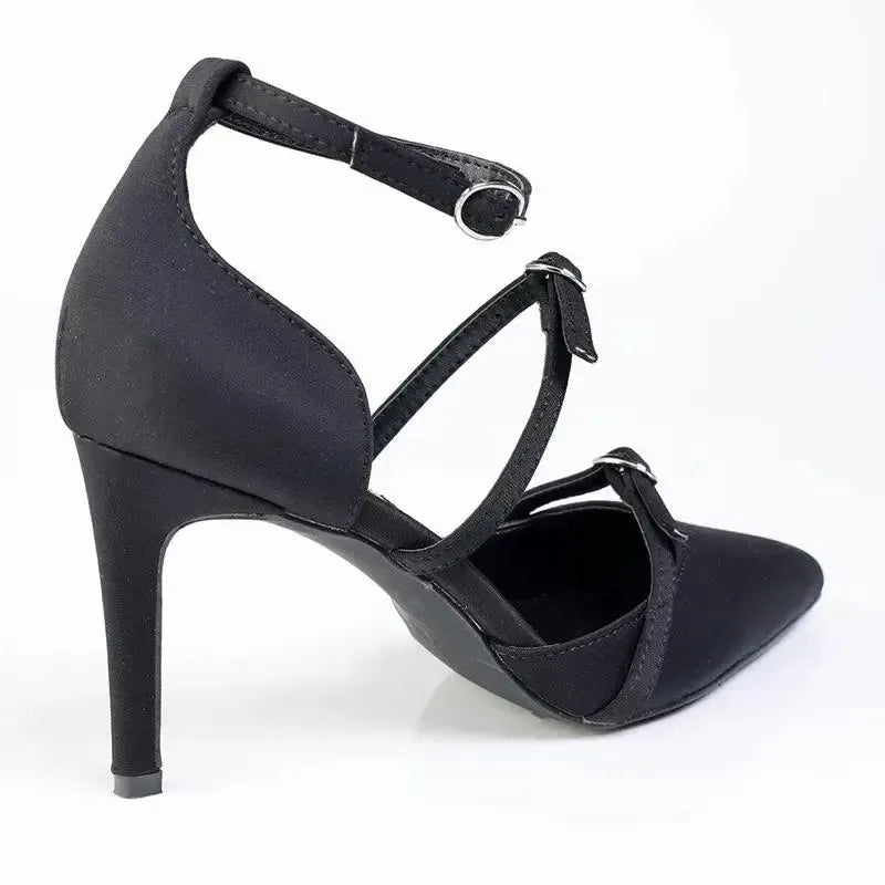 Madison Nabila Stiletto Court - Black