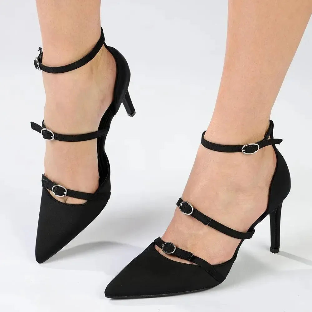 Madison Nabila Stiletto Court - Black