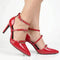 Madison Nabila Stiletto Court - Dark Red