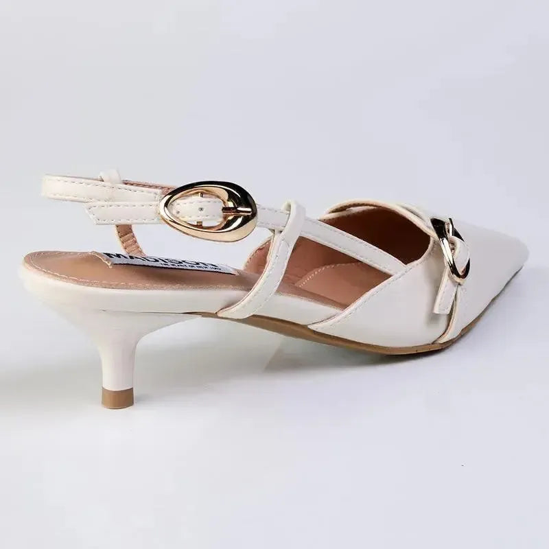 Madison Nadine Heel - Off White