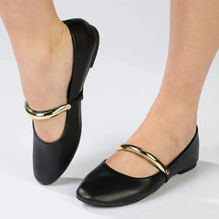 Madison Neo Pump With Metal Bar - Black