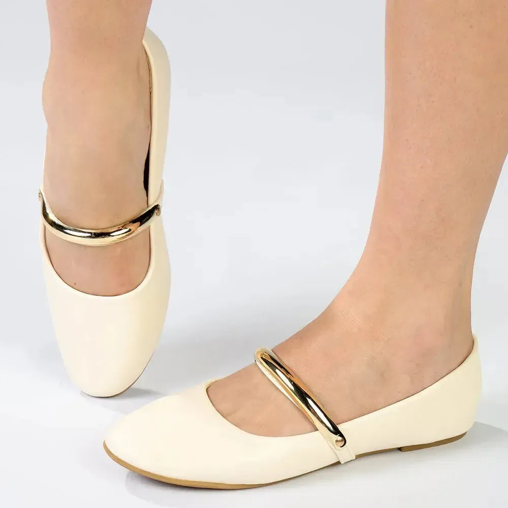 Madison Neo Pump With Metal Bar - Off White