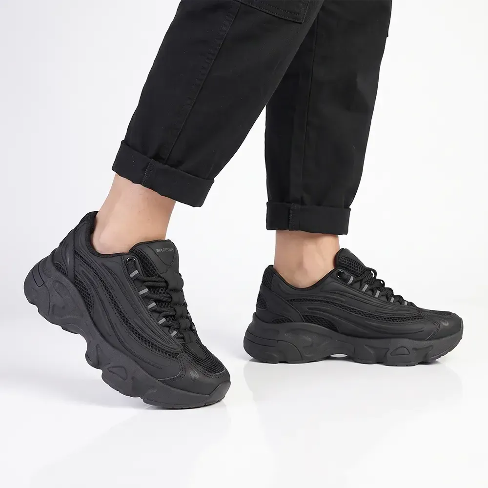 Madison Nik Fashion Sneaker - Black Mono