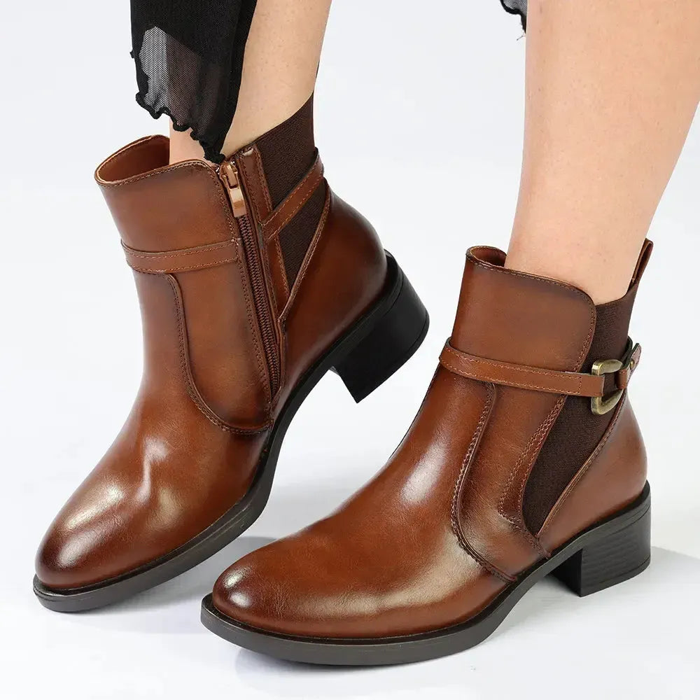 Madison Octavia Ankle Boot- Tan