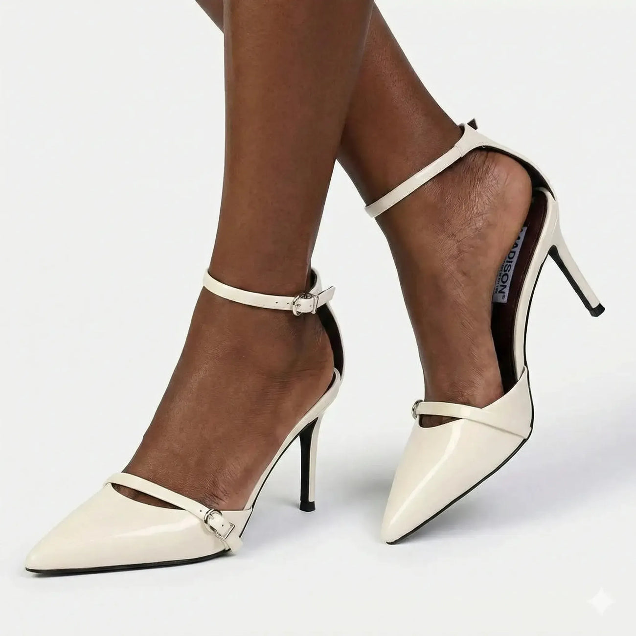 Madison Oda Court Heel - Off White