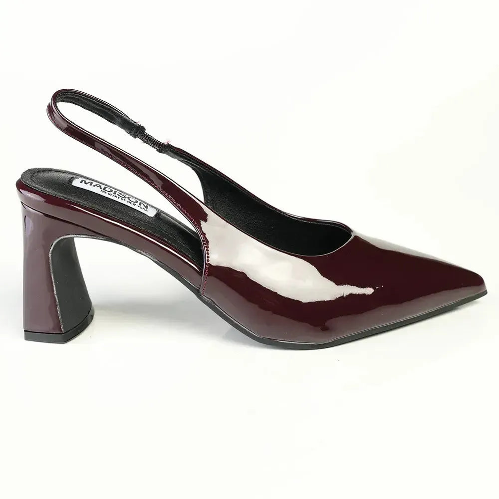 Madison Odette Block Heel - Wine