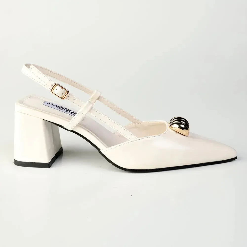 Madison Odyssey Block Heel - Off White