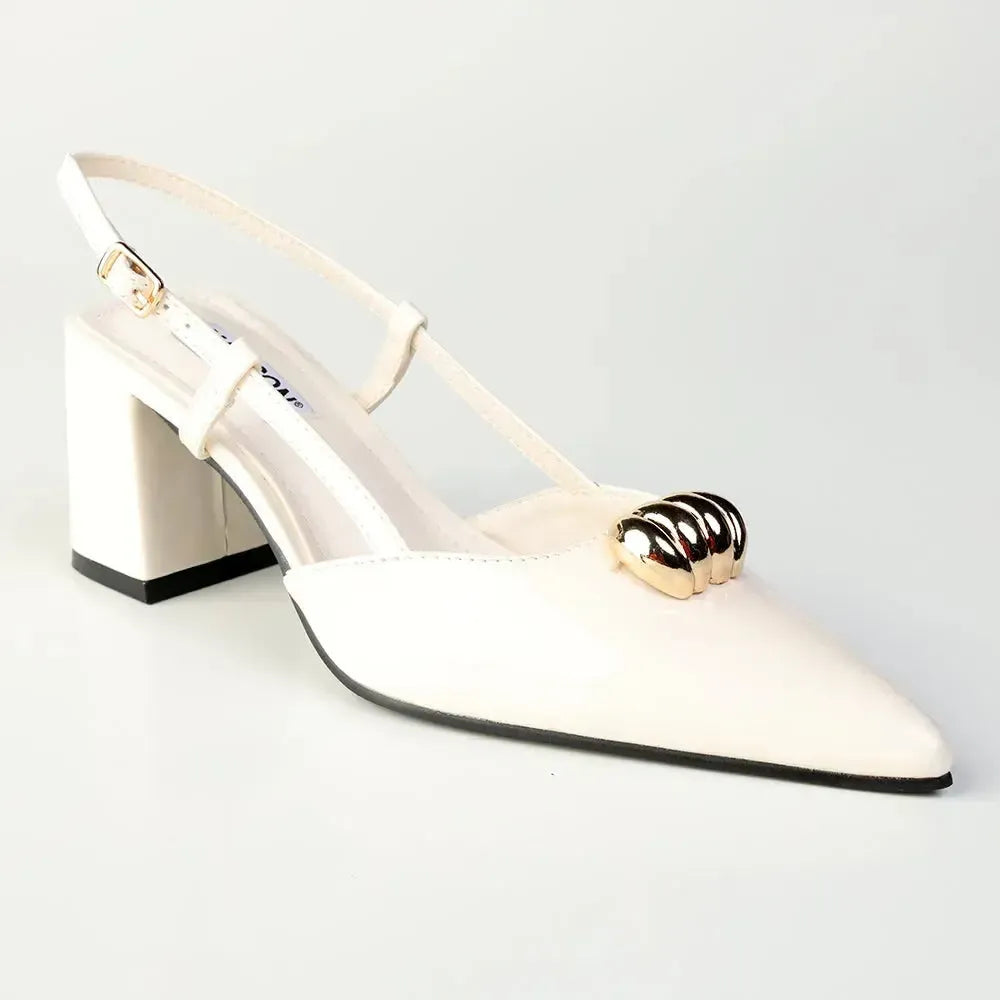 Madison Odyssey Block Heel - Off White