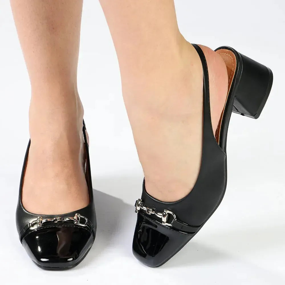 Madison Ofeera Block Heel - Black
