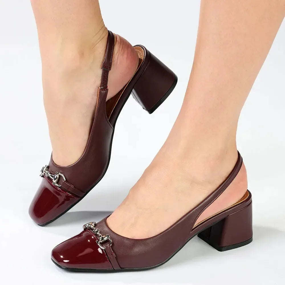 Madison Ofeera Block Heel - Wine