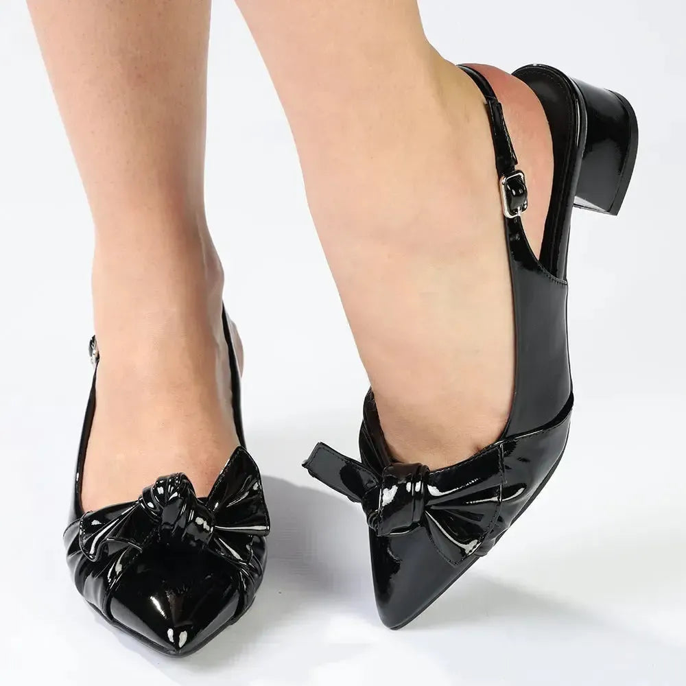 Madison Ofrat Low Block Heel - Black