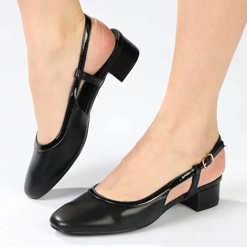 Madison Oksana Block Heel - Black