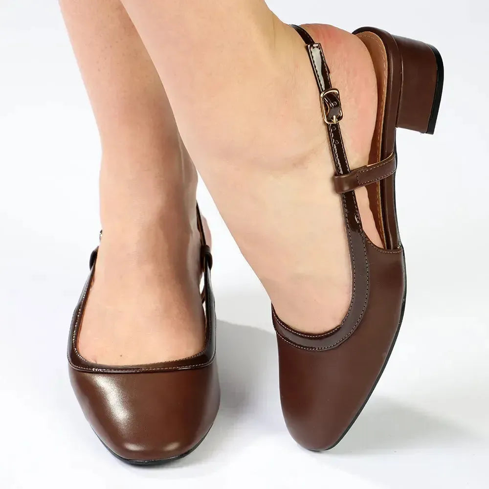 Madison Oksana Block Heel - Chocolate