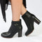 Madison Ombretta Ankle Boot- Black