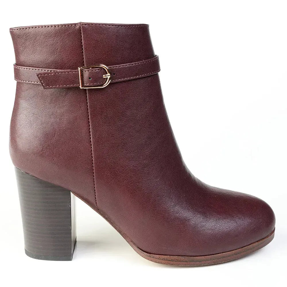 Madison Ombretta Ankle Boot - Wine