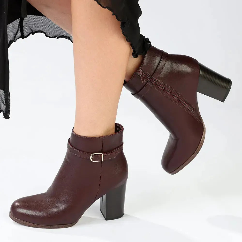Madison Ombretta Ankle Boot - Wine